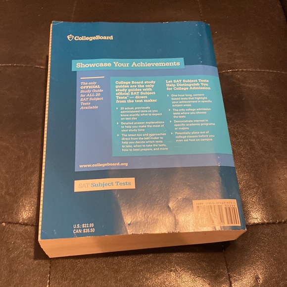 The official study guide SAT Subject Tests College Board Book - Picture 6 of 7